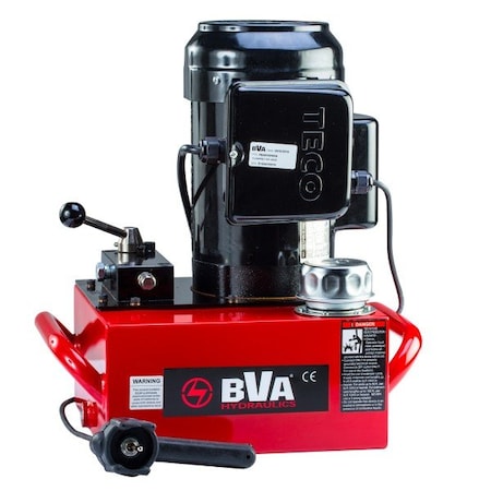 Bva Hydraulics EPump, 1 Hp, 2 Gallon, 3W2P Manual, PE40W2N02A PE40W2N02A